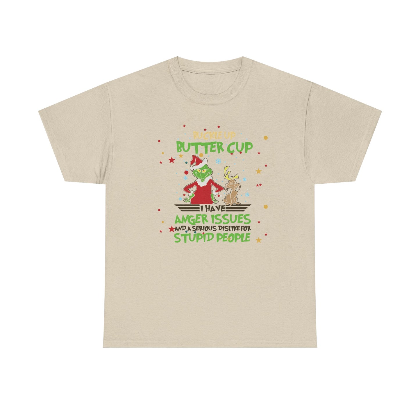 Grinch Christmas Tee — "I Have Anger Issues" Funny Holiday Shirt