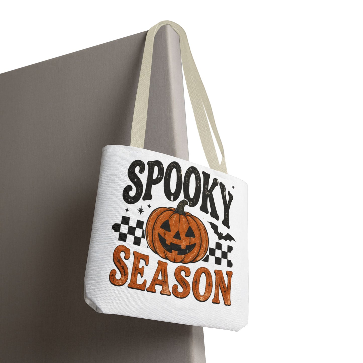Spooky Season Pumpkin Tote Bag — Halloween Trick-or-Treat Shopper