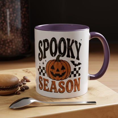 Spooky Season Coffee Mug — Halloween Pumpkin Accent Mug (11/15oz)