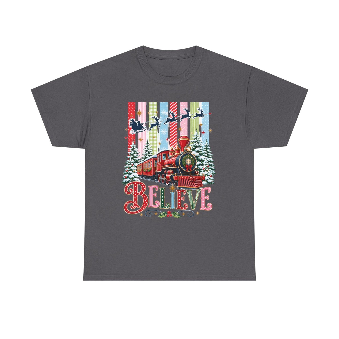 Believe Christmas Train T-Shirt