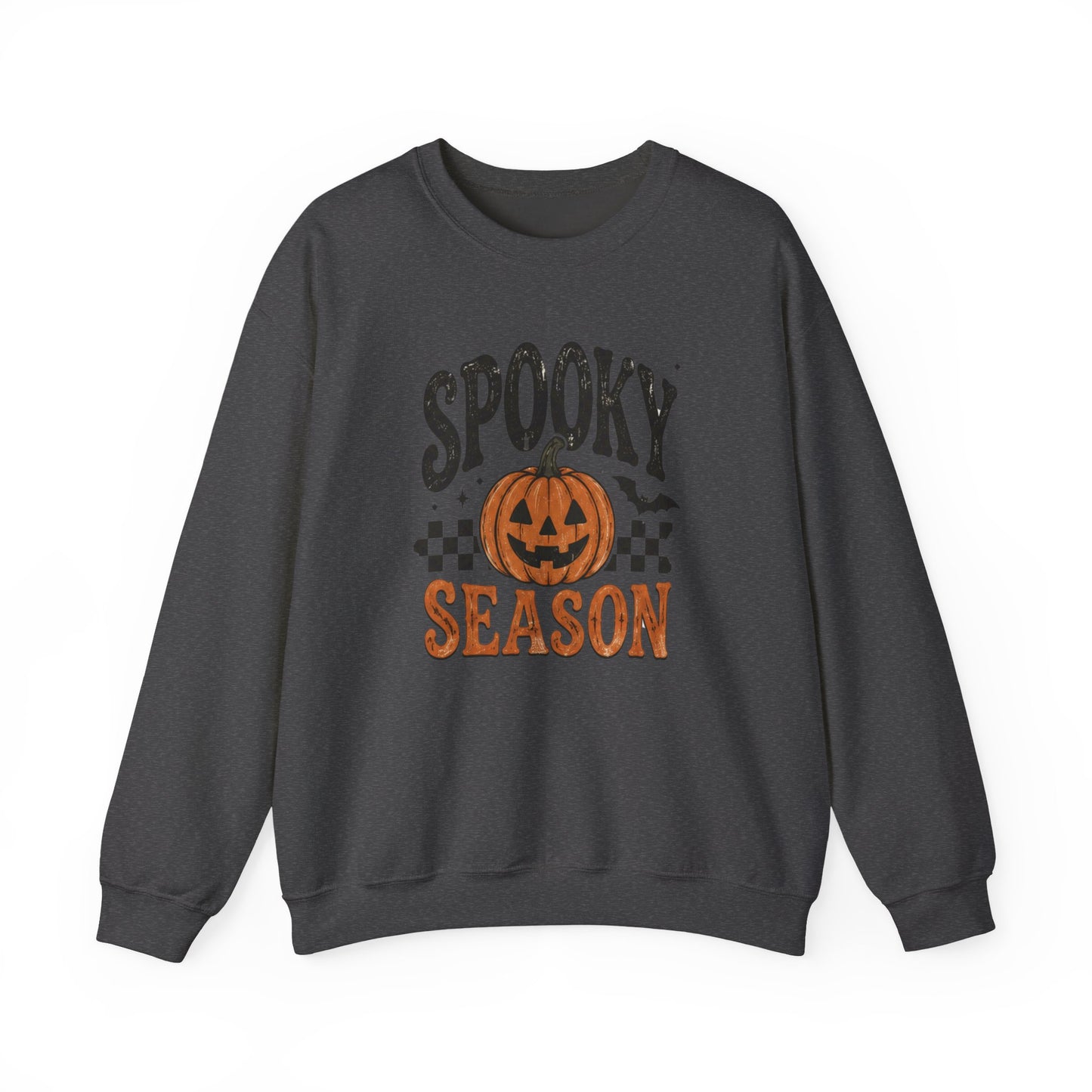 Spooky Season Sweatshirt — Pumpkin Jack-O'-Lantern Halloween Crewneck