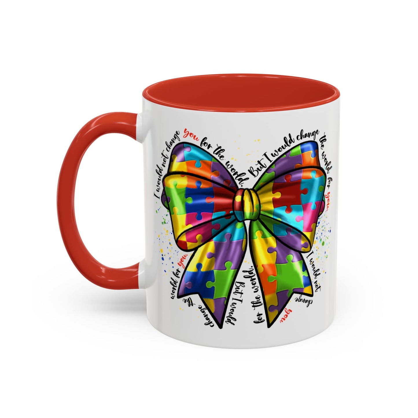 Autism Awareness Puzzle Ribbon Coffee Mug (11/15oz)