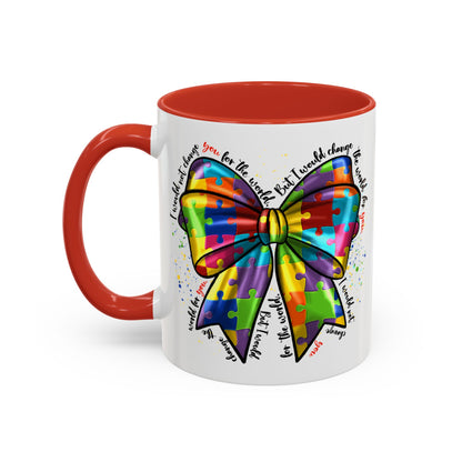 Autism Awareness Puzzle Ribbon Coffee Mug (11/15oz)