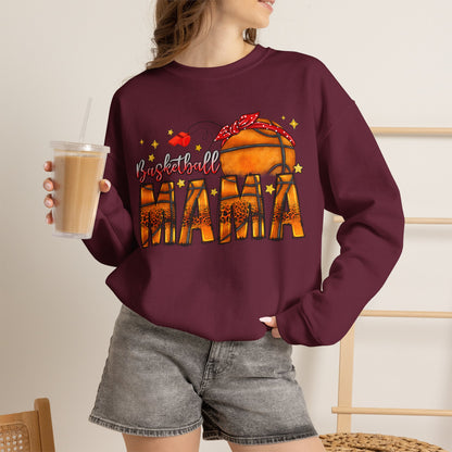 Basketball Mama Sweatshirt — Women's Basketball Mom Crewneck