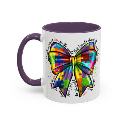 Autism Awareness Puzzle Ribbon Coffee Mug (11/15oz)