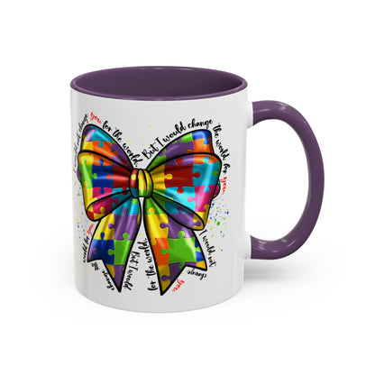 Autism Awareness Puzzle Ribbon Coffee Mug (11/15oz)