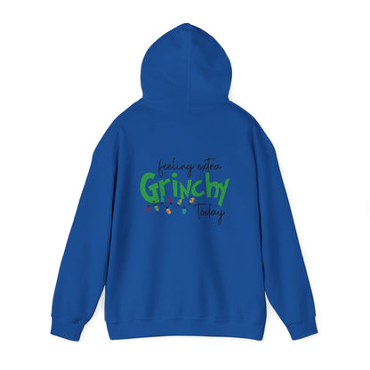 Feeling Extra Grinchy Hoodie — Funny Christmas Holiday Sweatshirt