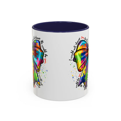 Autism Awareness Puzzle Ribbon Coffee Mug (11/15oz)