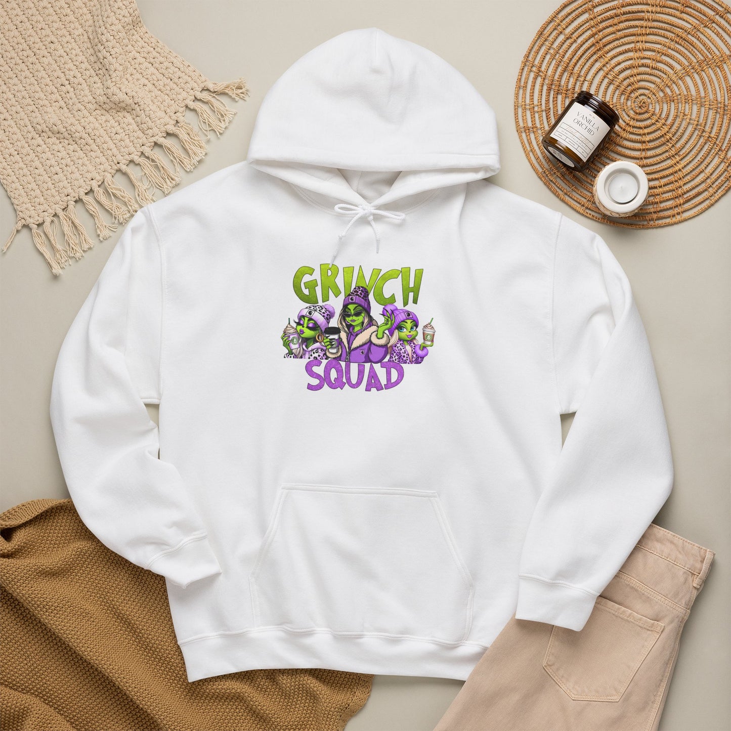 Grinch Squad Hoodie — Funny Holiday Christmas Sweatshirt