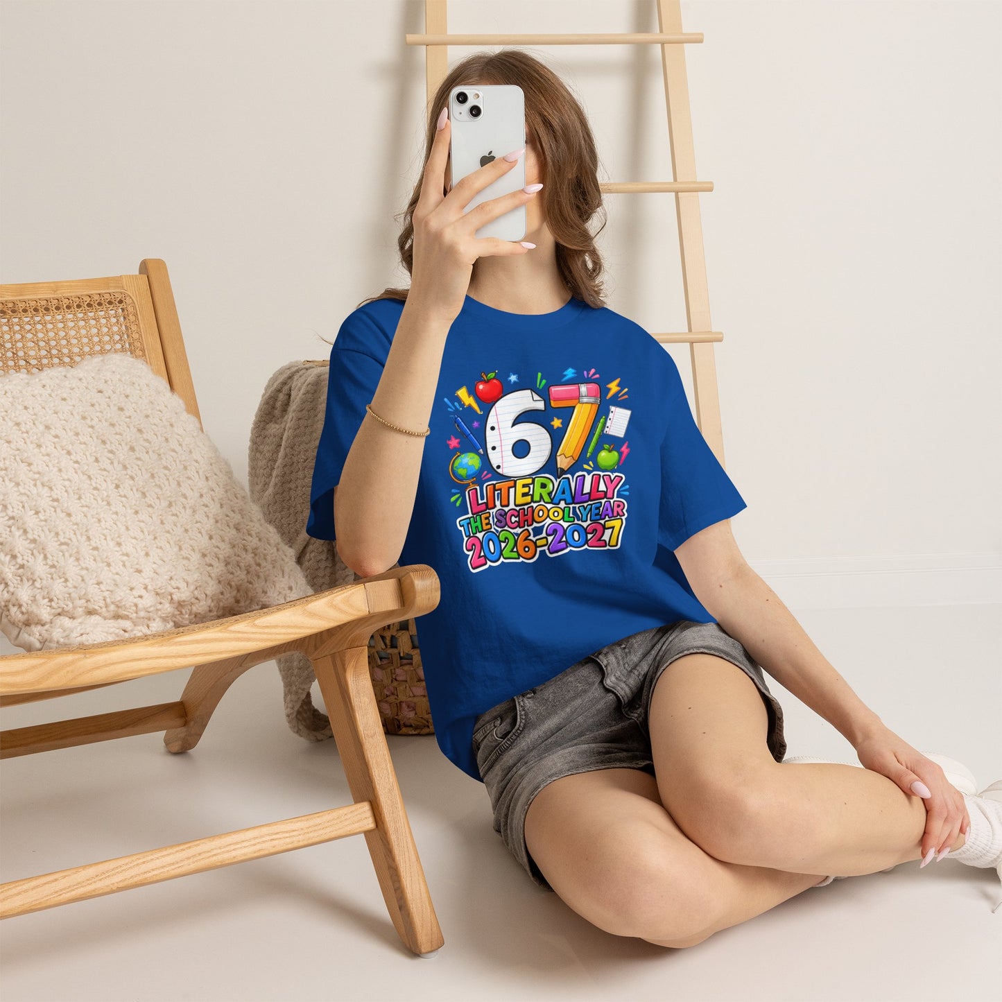 Teacher – "Literally the School Year 2026–2027" Colorful Back-to-School Tee