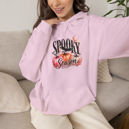 Spooky Season Hoodie – Halloween Pumpkin Graphic Hooded Sweatshirt