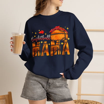 Basketball Mama Sweatshirt — Women's Basketball Mom Crewneck