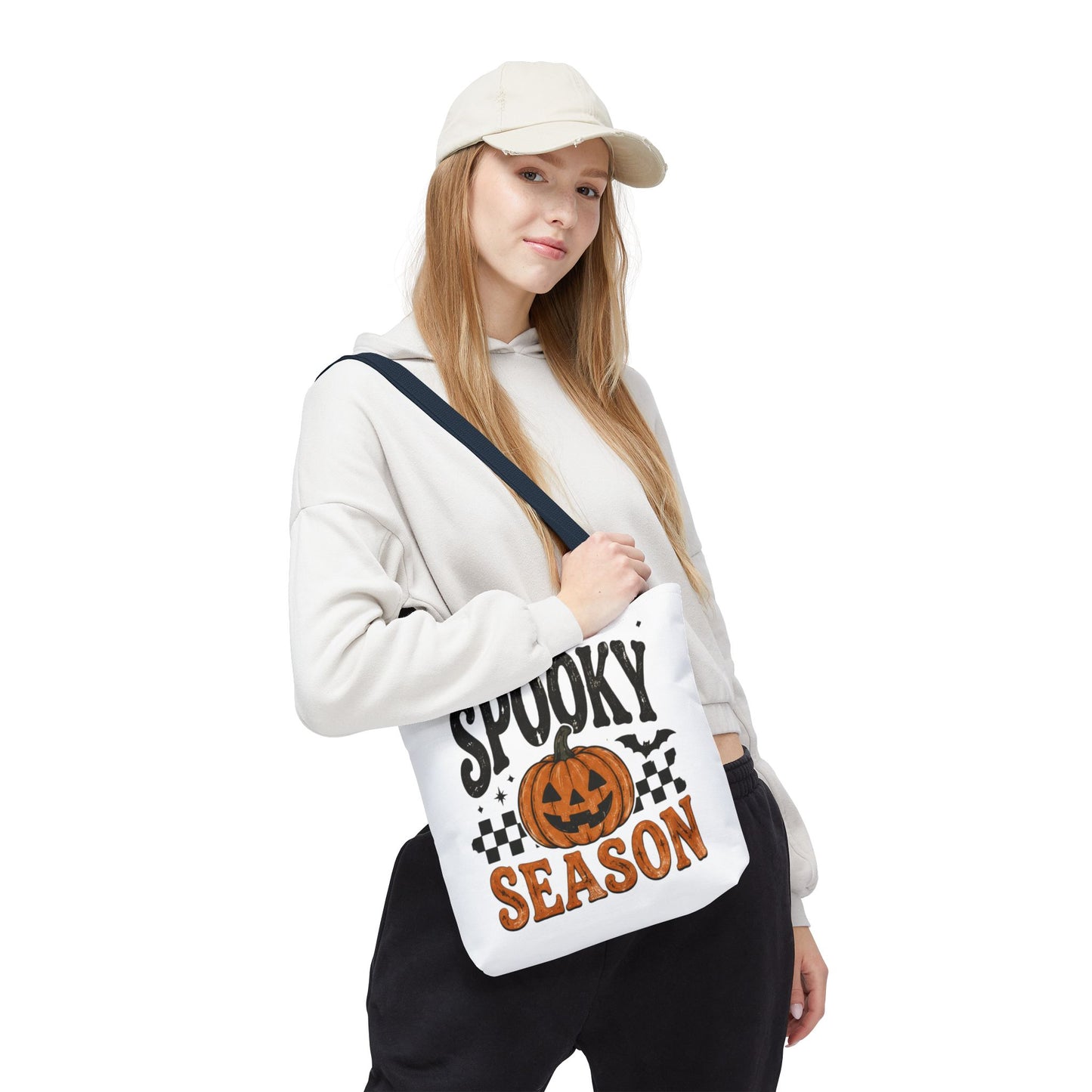 Spooky Season Pumpkin Tote Bag — Halloween Trick-or-Treat Shopper