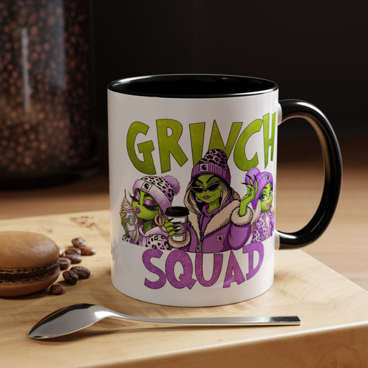 Grinch Squad Coffee Mug — Funny Holiday Green Girl 11/15oz Accent Mug