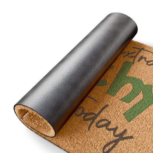 Doormat — "Feeling Extra Grinchy Today" Holiday Coir Welcome Mat