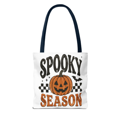 Spooky Season Pumpkin Tote Bag — Halloween Trick-or-Treat Shopper