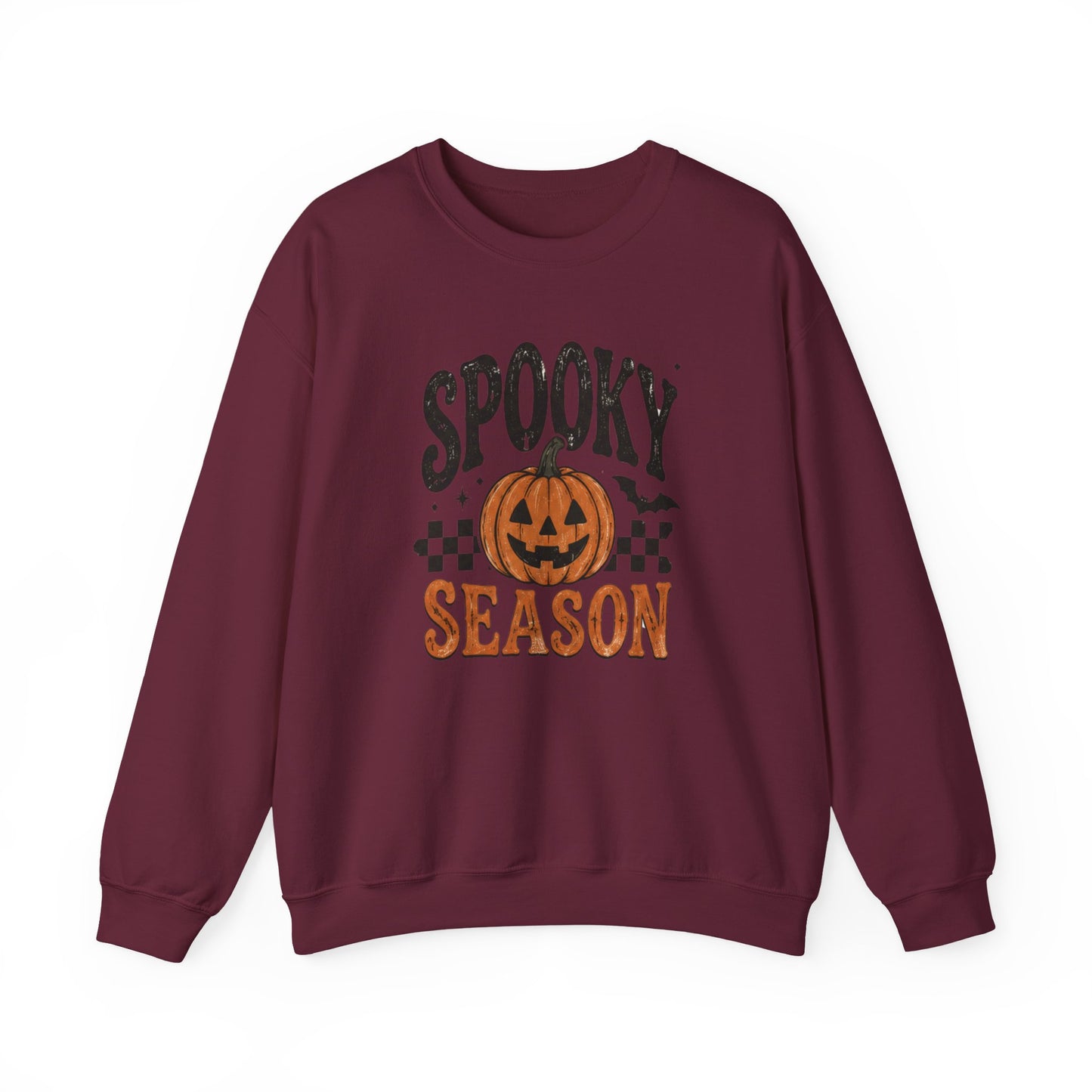 Spooky Season Sweatshirt — Pumpkin Jack-O'-Lantern Halloween Crewneck