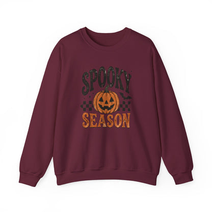 Spooky Season Sweatshirt — Pumpkin Jack-O'-Lantern Halloween Crewneck