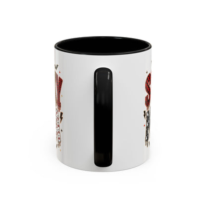 Spooky Mama Accent Coffee Mug — Halloween Ghost Pumpkin 11/15oz