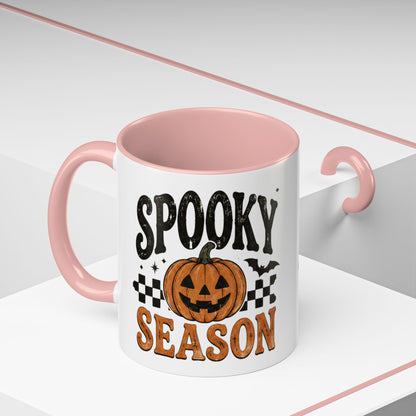 Spooky Season Coffee Mug — Halloween Pumpkin Accent Mug (11/15oz)