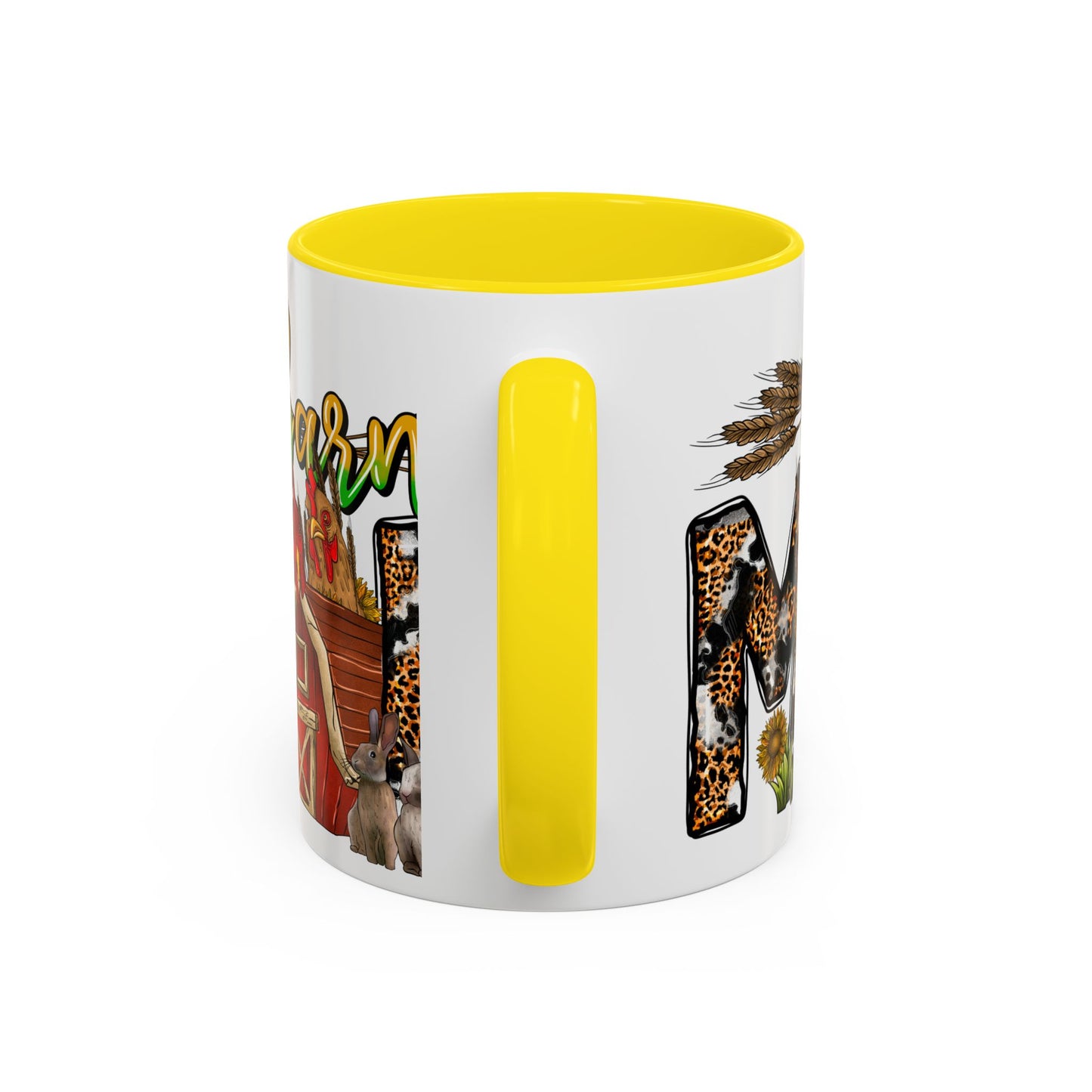 Barn MOM Coffee Mug — Leopard Print Farmhouse Accent Mug (11/15 oz)
