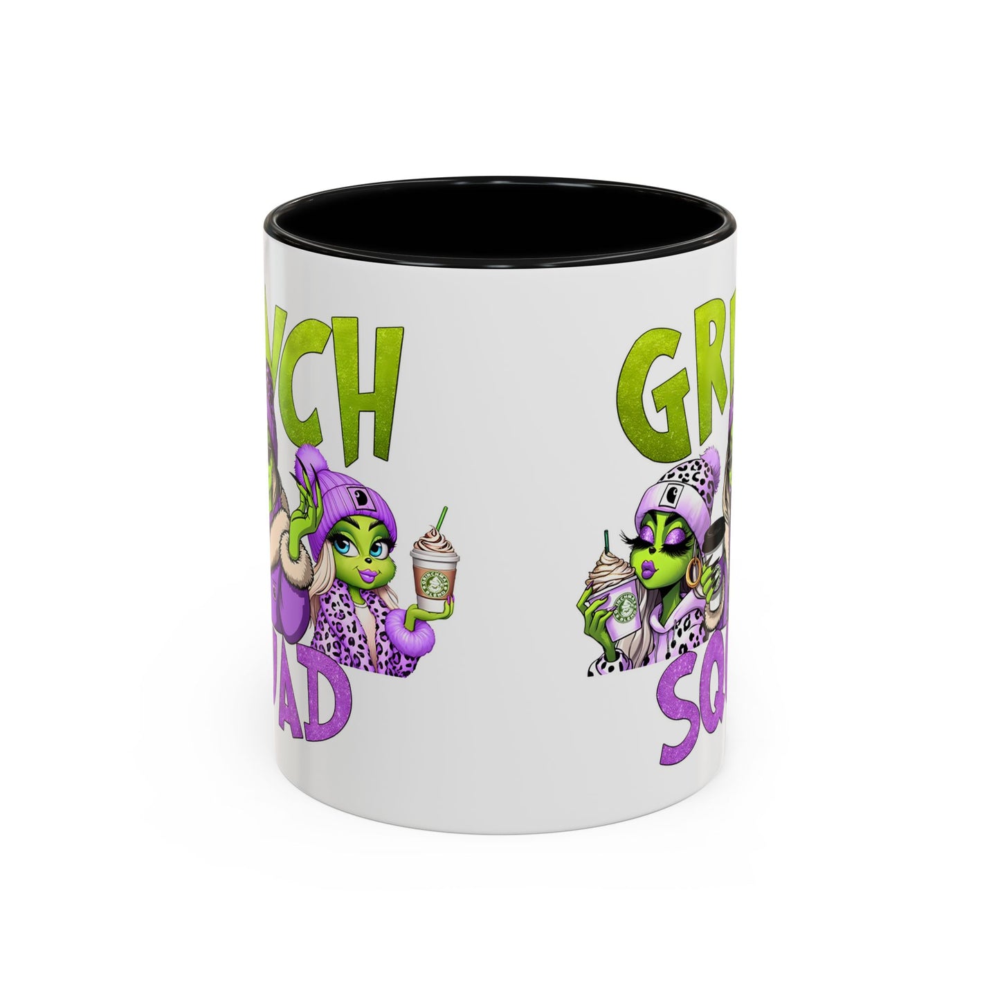 Grinch Squad Coffee Mug — Funny Holiday Green Girl 11/15oz Accent Mug