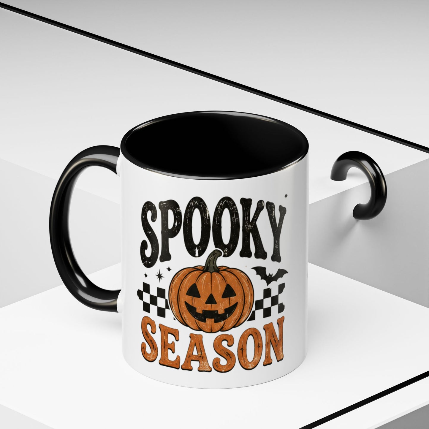 Spooky Season Coffee Mug — Halloween Pumpkin Accent Mug (11/15oz)