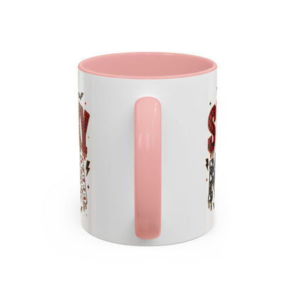 Spooky Mama Accent Coffee Mug — Halloween Ghost Pumpkin 11/15oz