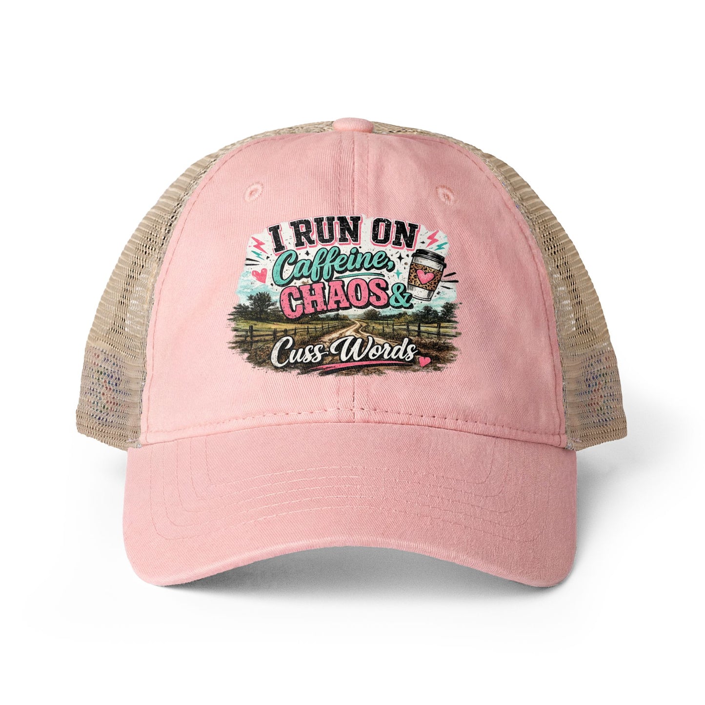 Women's Washed Mesh-Back Cap