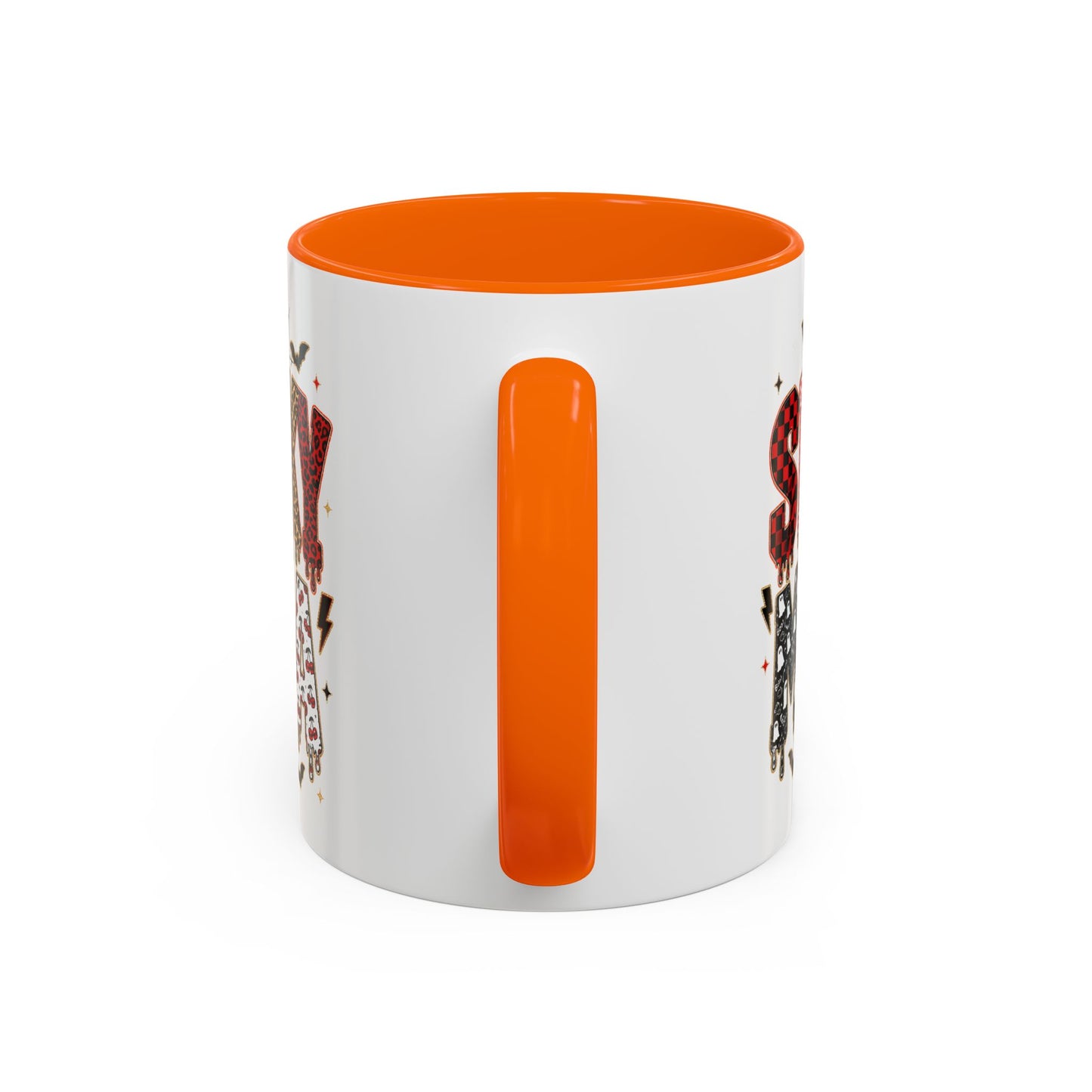 Spooky Mama Accent Coffee Mug — Halloween Ghost Pumpkin 11/15oz