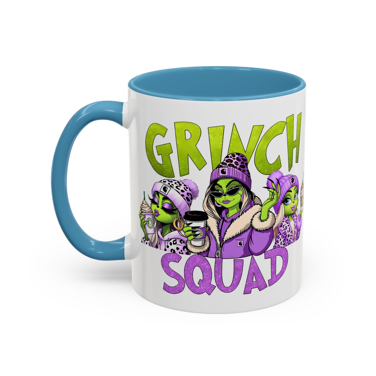 Grinch Squad Coffee Mug — Funny Holiday Green Girl 11/15oz Accent Mug