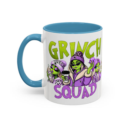 Grinch Squad Coffee Mug — Funny Holiday Green Girl 11/15oz Accent Mug