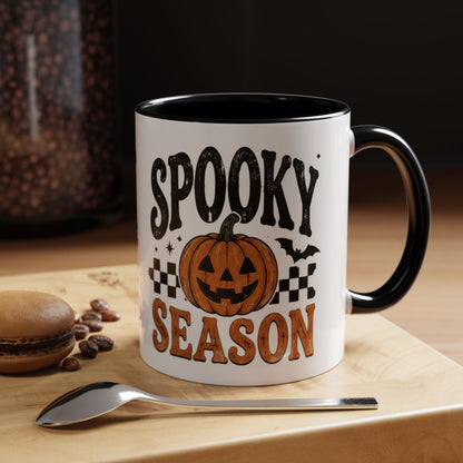 Spooky Season Coffee Mug — Halloween Pumpkin Accent Mug (11/15oz)