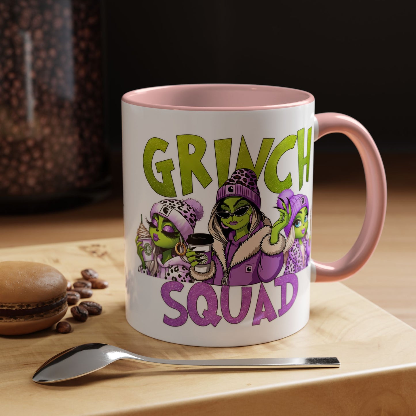 Grinch Squad Coffee Mug — Funny Holiday Green Girl 11/15oz Accent Mug