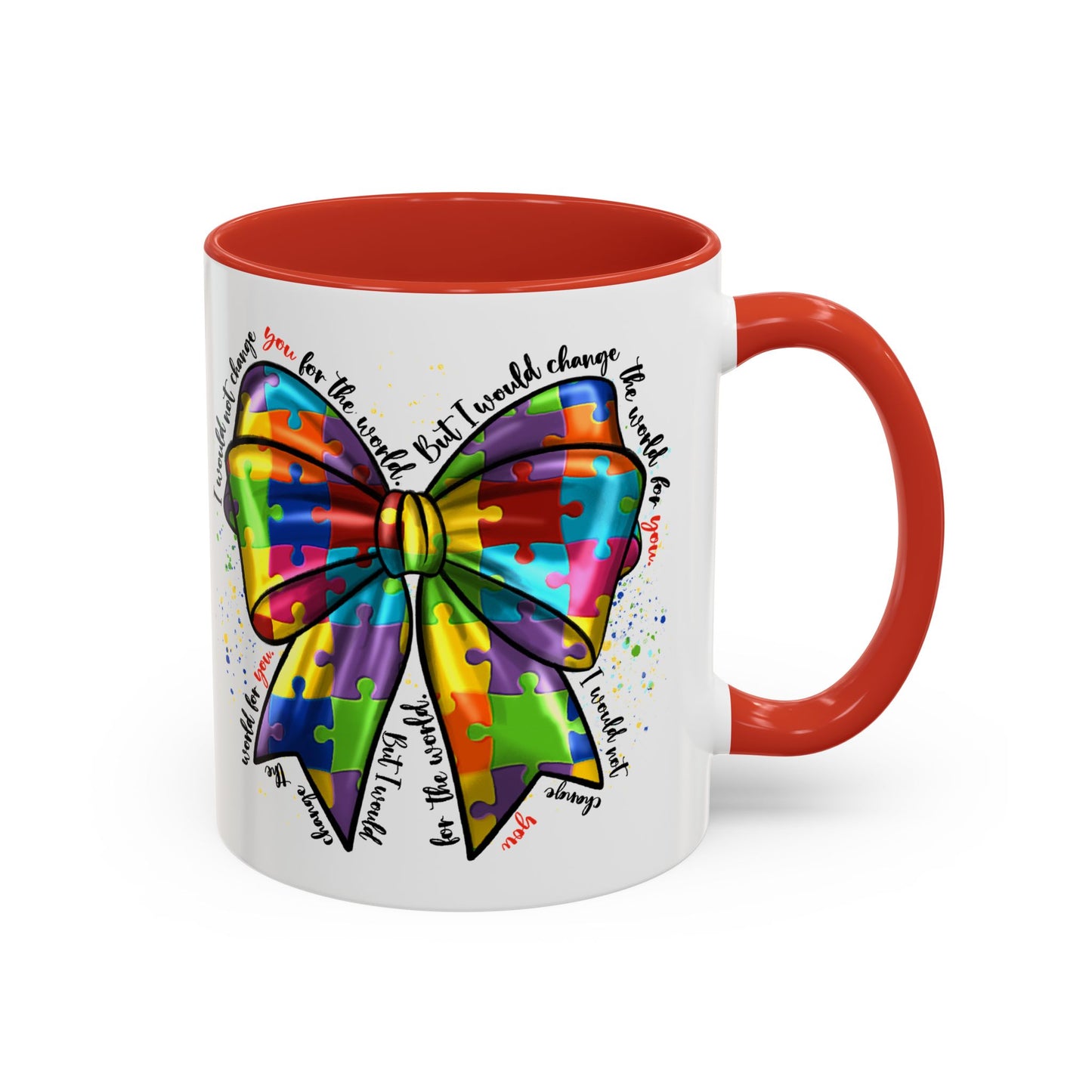 Autism Awareness Puzzle Ribbon Coffee Mug (11/15oz)