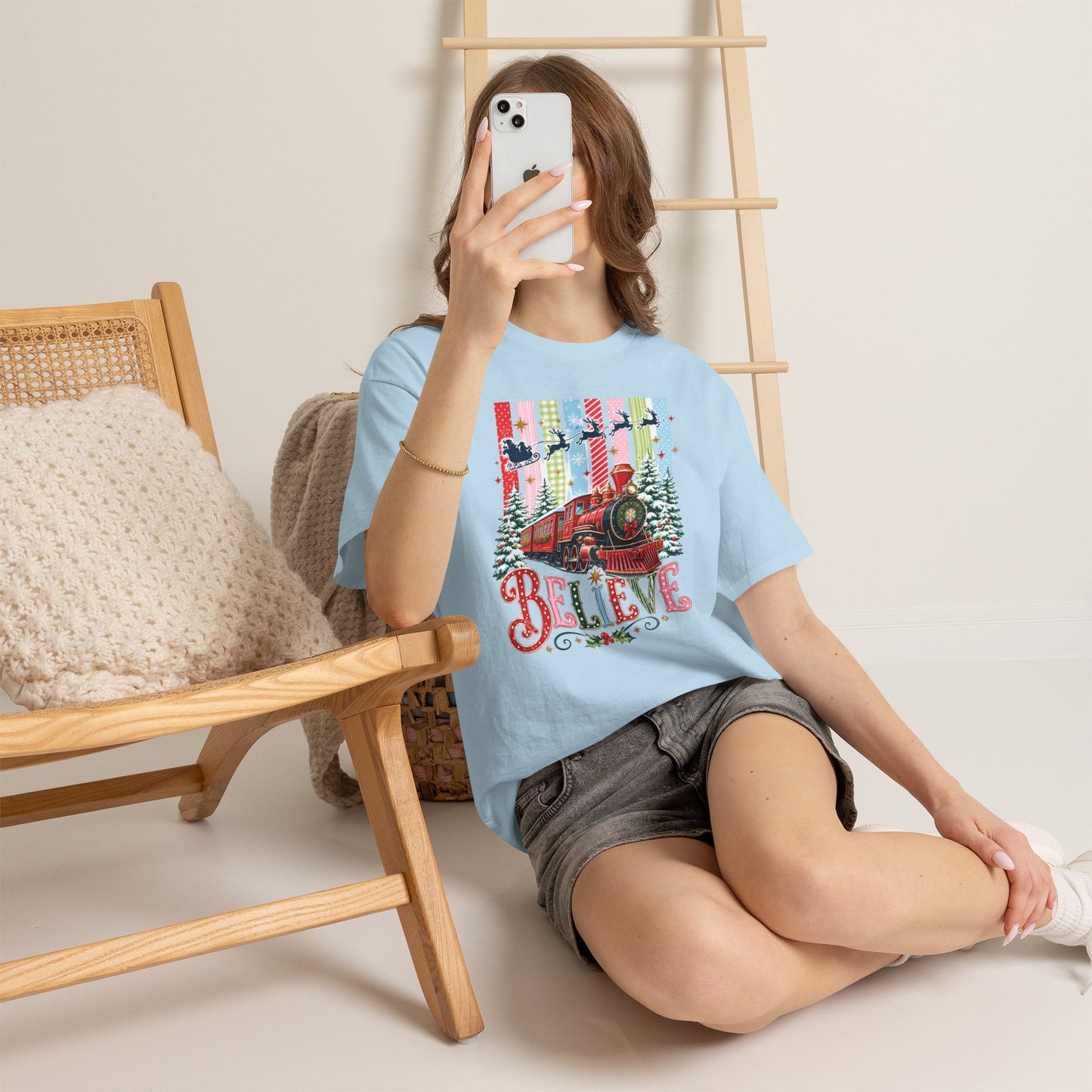 Believe Christmas Train T-Shirt