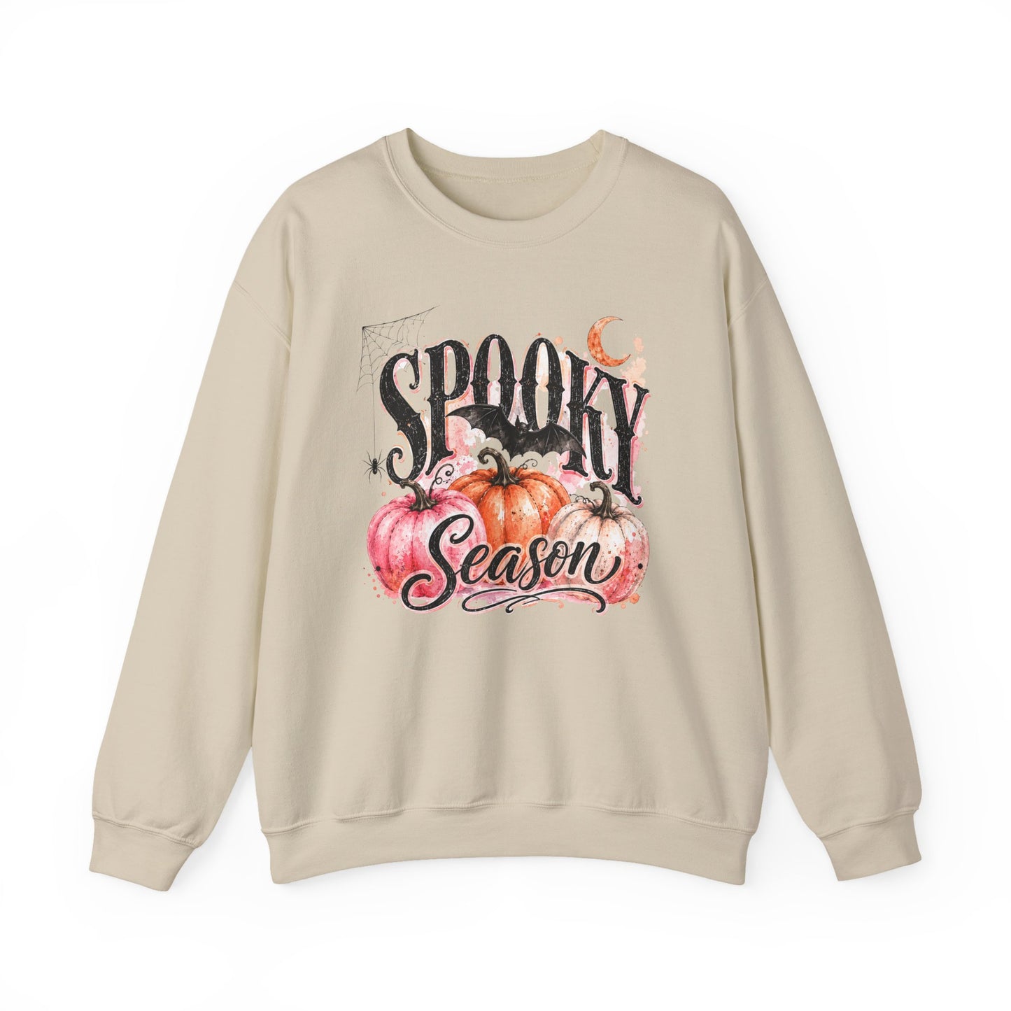 "Spooky Season" Pumpkin Halloween Graphic Crewneck Sweatshirt