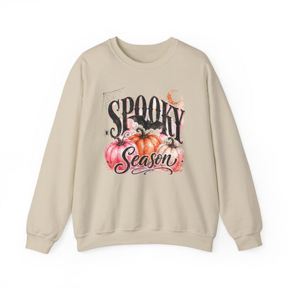 "Spooky Season" Pumpkin Halloween Graphic Crewneck Sweatshirt