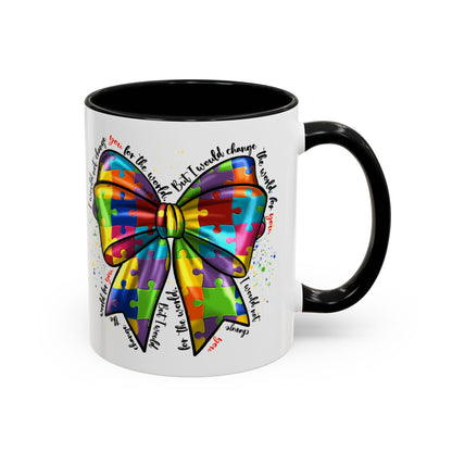 Autism Awareness Puzzle Ribbon Coffee Mug (11/15oz)