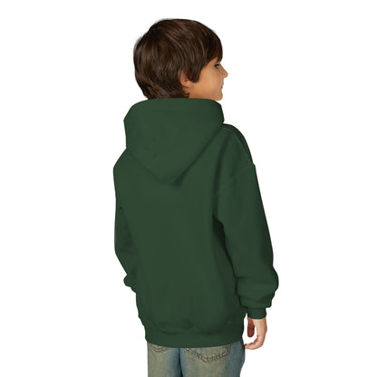 Youth Hoodie — Cozy Frog in Winter Beanie | Cute Kids' Holiday Sweatshirt