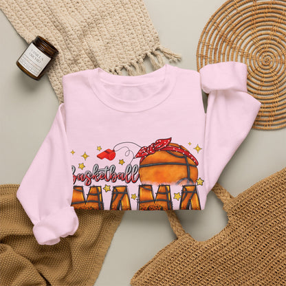 Basketball Mama Sweatshirt — Women's Basketball Mom Crewneck