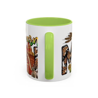 Barn MOM Coffee Mug — Leopard Print Farmhouse Accent Mug (11/15 oz)