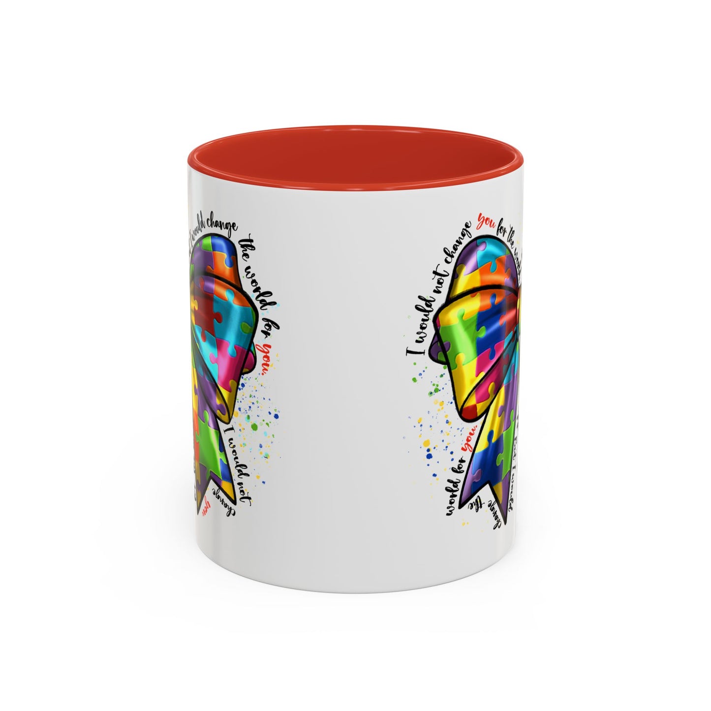 Autism Awareness Puzzle Ribbon Coffee Mug (11/15oz)