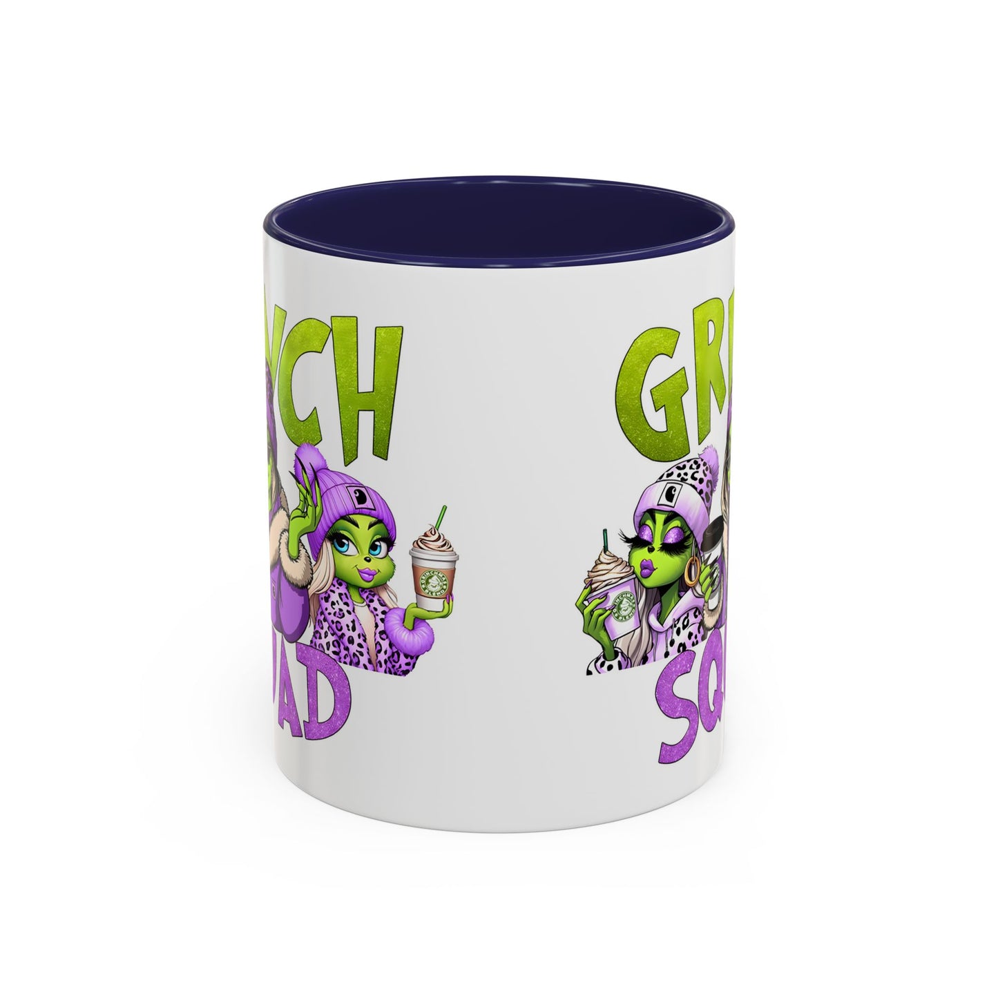 Grinch Squad Coffee Mug — Funny Holiday Green Girl 11/15oz Accent Mug