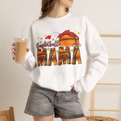 Basketball Mama Sweatshirt — Women's Basketball Mom Crewneck