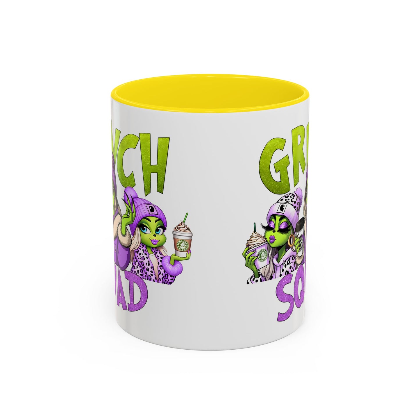 Grinch Squad Coffee Mug — Funny Holiday Green Girl 11/15oz Accent Mug
